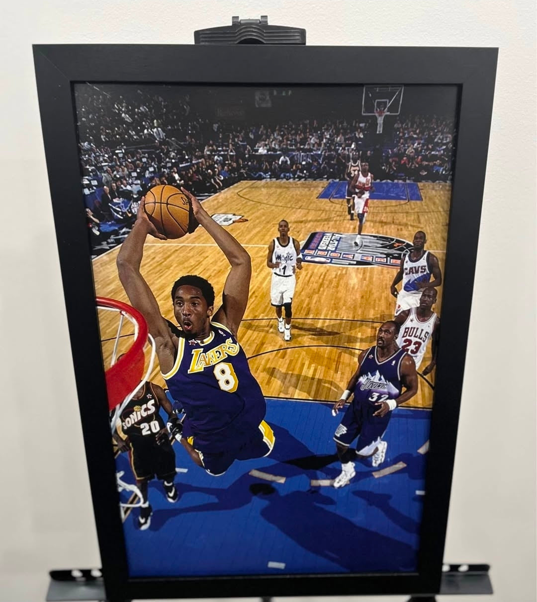 19x13 Los Angeles Lakers Kobe Bryant Print Frame