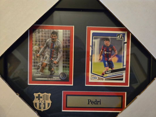 Soccer Barcelona FC Pedri 2 Card Collector Frame