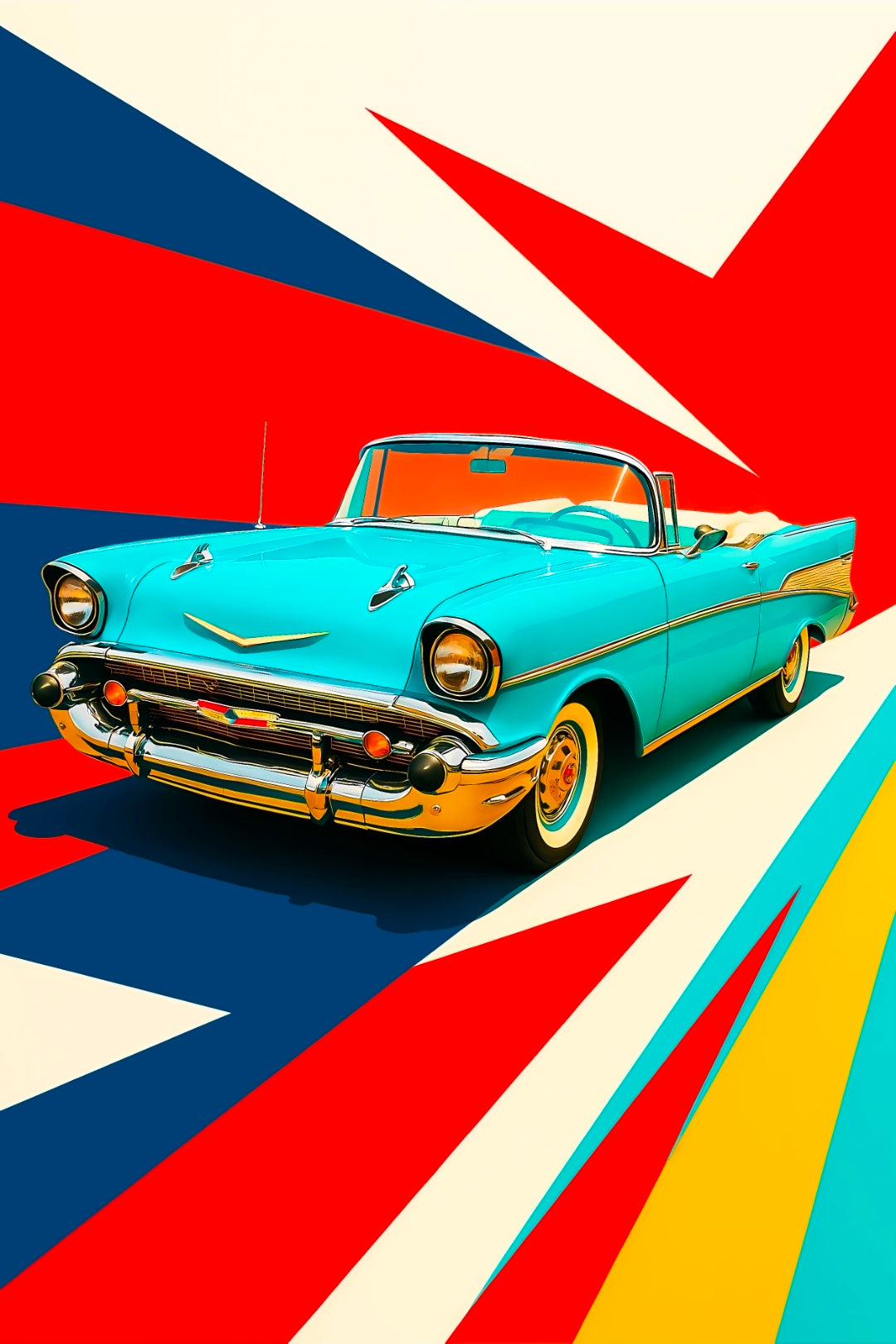 26x38 Wall Art Automotive Textured Fine Art Print