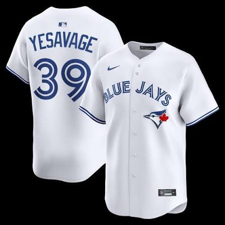 Toronto Blue Jays 50th Patch Yesavage White Baseball Jersey Size Womens Medium