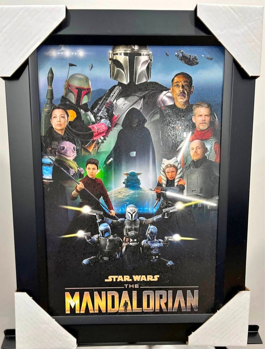 21x16 Star Wars The Mandalorian Textured Fine Art Print