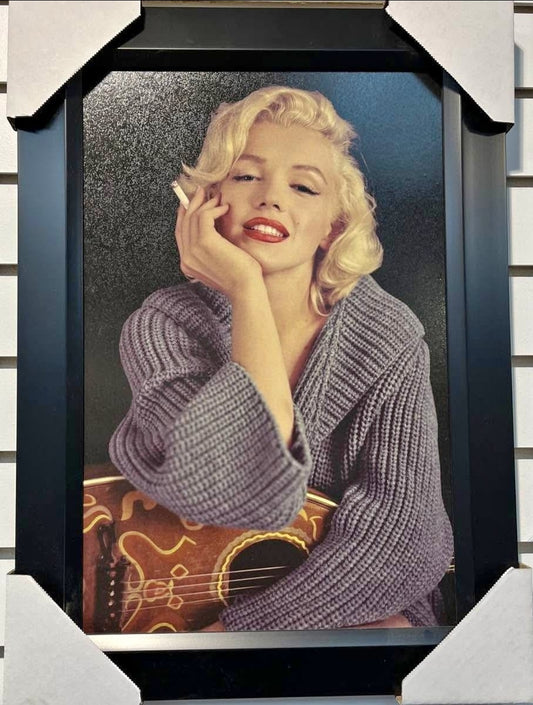 21x16 Marilyn Monroe Textured Fine Art Print Frame